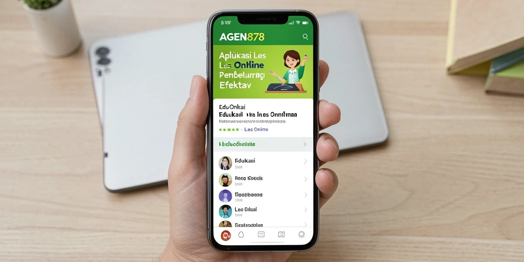 Tampilan antarmuka AGEN878 yang intuitif dan menarik untuk belajar online.