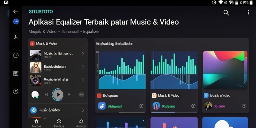 Antarmuka aplikasi Equalizer SITUSTOTO yang menarik dan fungsional.